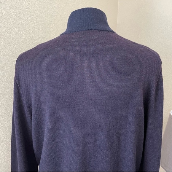 Banana Republic Italian Merino Yarn by Baruffa Quarter
Zip Pull Over Sweater - Picture 8 of 11